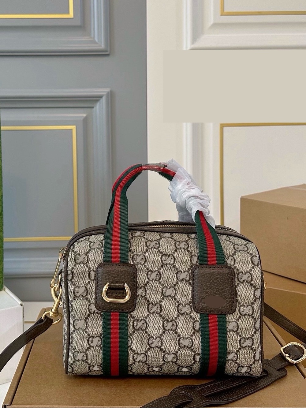 New women’s brown fashion handbag